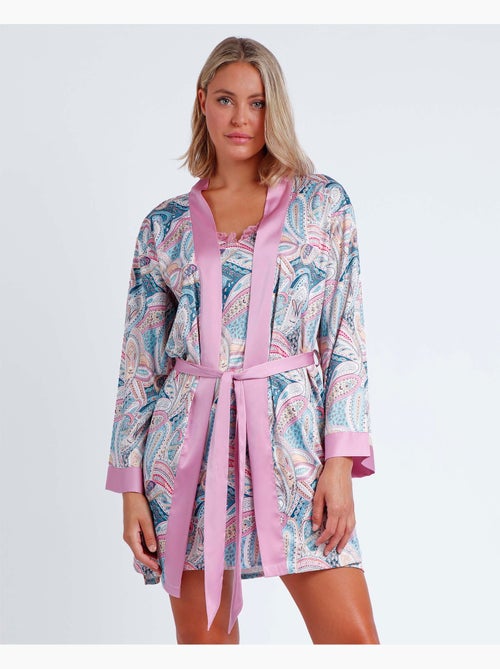 ADMAS GARDEN Bata Manga Larga Summer Cachemire para Mujer - Kiabi ADMAS GARDEN Bata Manga Larga Summer Cachemire para Mujer - Kiabi