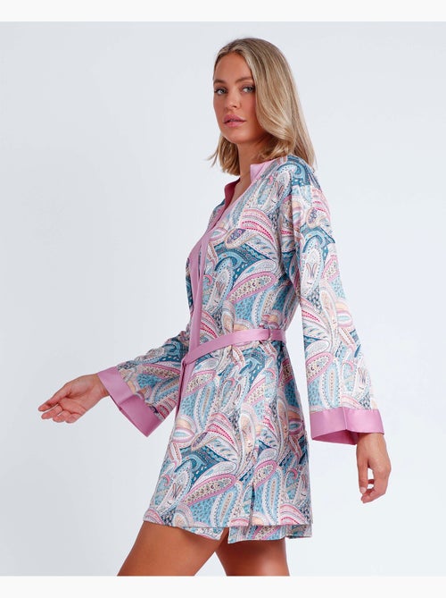 ADMAS GARDEN Bata Manga Larga Summer Cachemire para Mujer - Kiabi ADMAS GARDEN Bata Manga Larga Summer Cachemire para Mujer - Kiabi