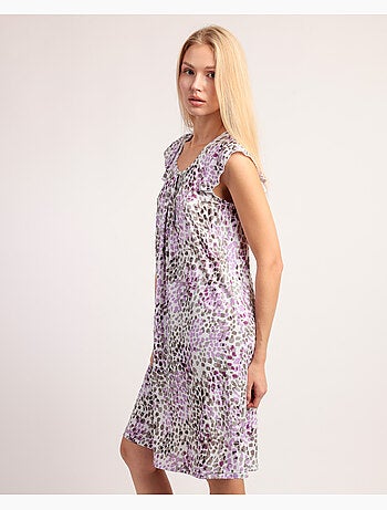 ADMAS GARDEN Camisola Manga Caída Animal Print Pink para Mujer