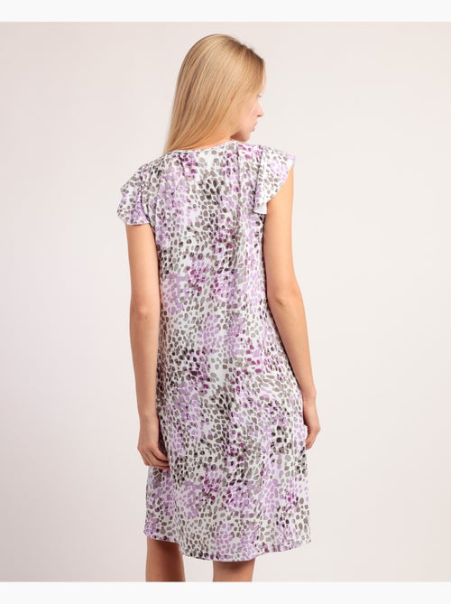ADMAS GARDEN Camisola Manga Caída Animal Print Pink para Mujer - Kiabi