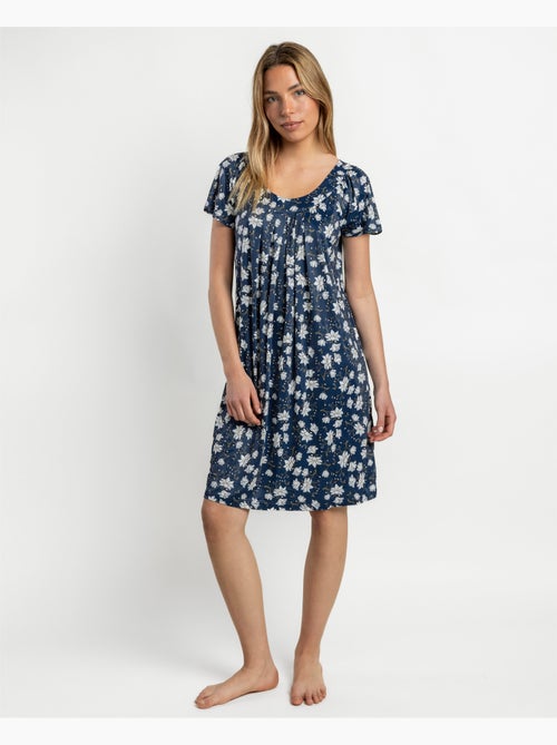 ADMAS GARDEN Camisola Manga Caída Navy Flowers para Mujer - Kiabi ADMAS GARDEN Camisola Manga Caída Navy Flowers para Mujer - Kiabi