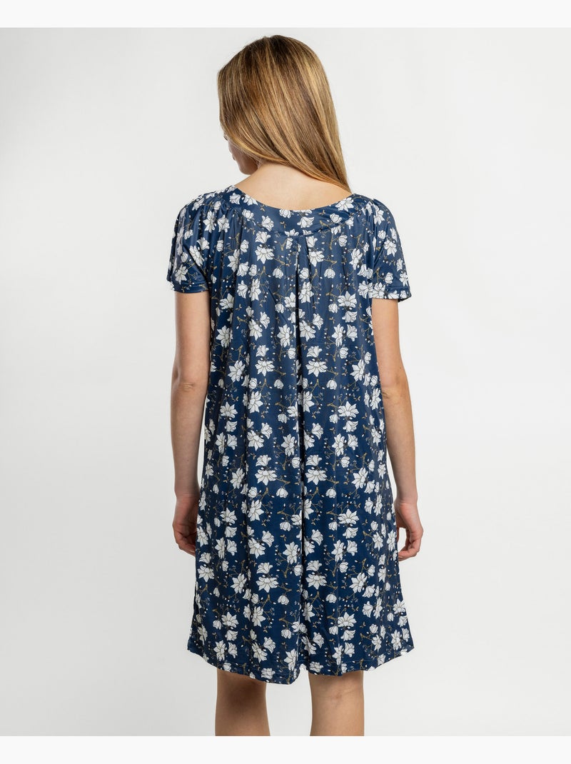 ADMAS GARDEN Camisola Manga Caída Navy Flowers para Mujer Azul marino - Kiabi