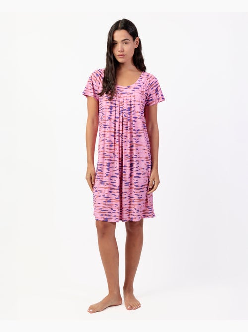 ADMAS GARDEN Camisola Manga Caída Pink Tiger para Mujer - Kiabi ADMAS GARDEN Camisola Manga Caída Pink Tiger para Mujer - Kiabi