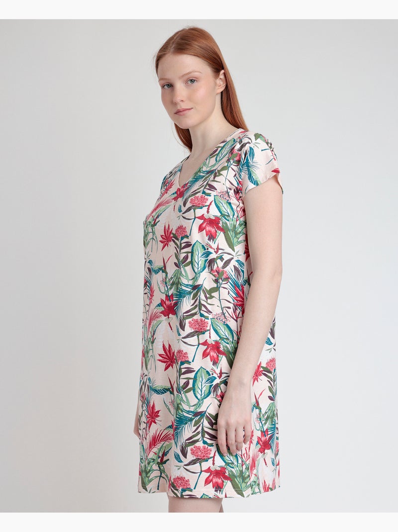 ADMAS GARDEN Camisola Manga Caída Tropical Spirit para Mujer Rojo - Kiabi
