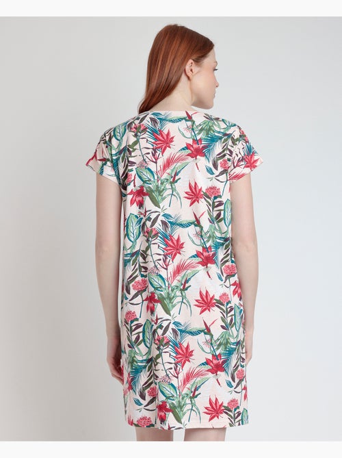 ADMAS GARDEN Camisola Manga Caída Tropical Spirit para Mujer - Kiabi ADMAS GARDEN Camisola Manga Caída Tropical Spirit para Mujer - Kiabi