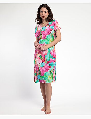 ADMAS GARDEN Camisola Manga Corta Bright Flowers para Mujer