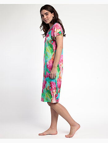 ADMAS GARDEN Camisola Manga Corta Bright Flowers para Mujer