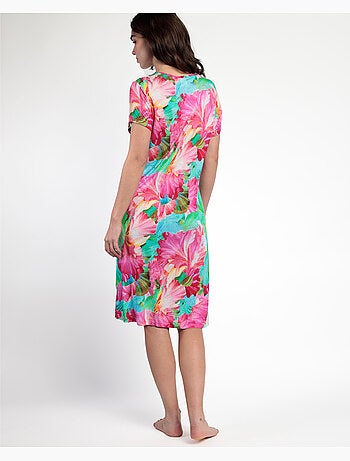 ADMAS GARDEN Camisola Manga Corta Bright Flowers para Mujer