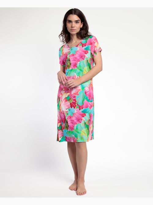 ADMAS GARDEN Camisola Manga Corta Bright Flowers para Mujer - Kiabi ADMAS GARDEN Camisola Manga Corta Bright Flowers para Mujer - Kiabi