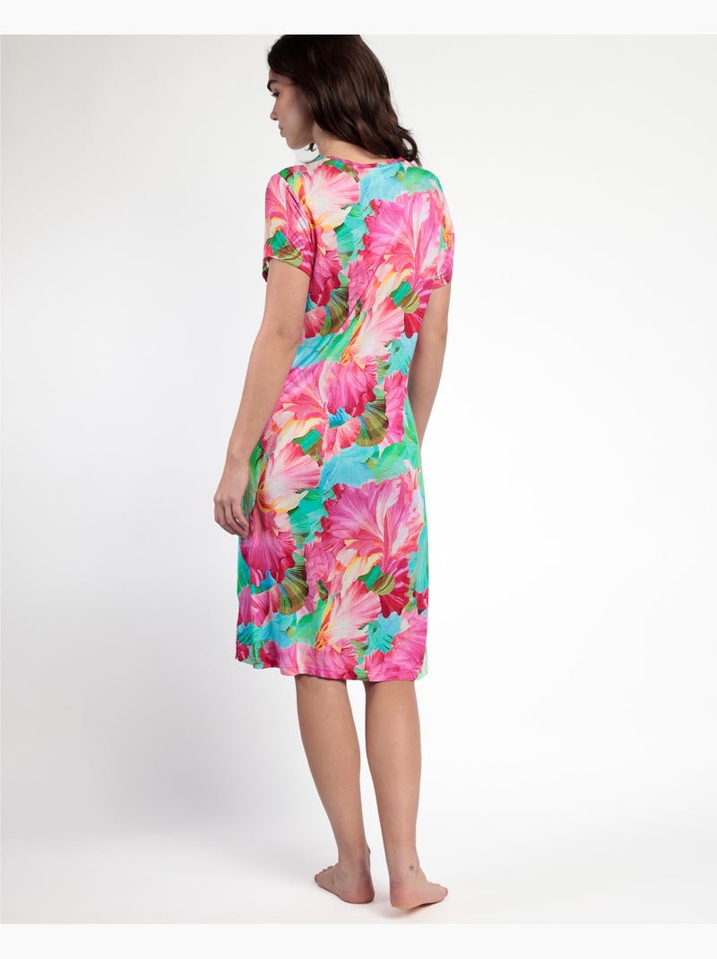 ADMAS GARDEN Camisola Manga Corta Bright Flowers para Mujer Rosa fucsia - Kiabi