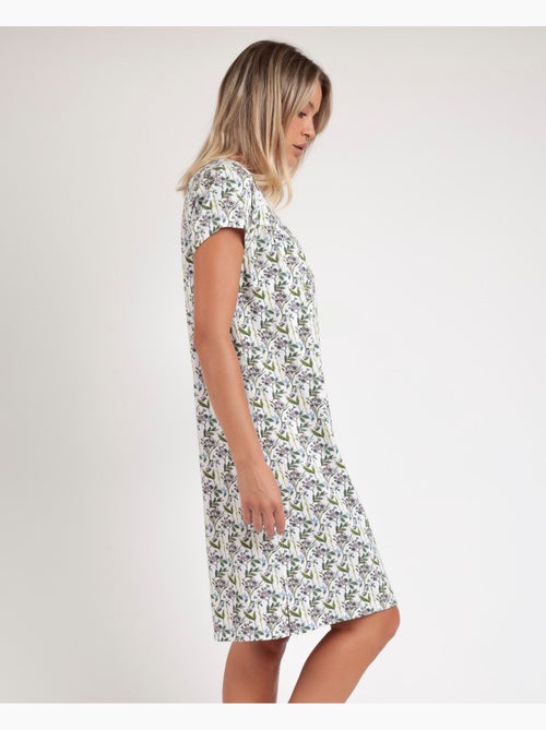 ADMAS GARDEN Camisola Manga Corta Dream Flowers para Mujer - Kiabi ADMAS GARDEN Camisola Manga Corta Dream Flowers para Mujer - Kiabi