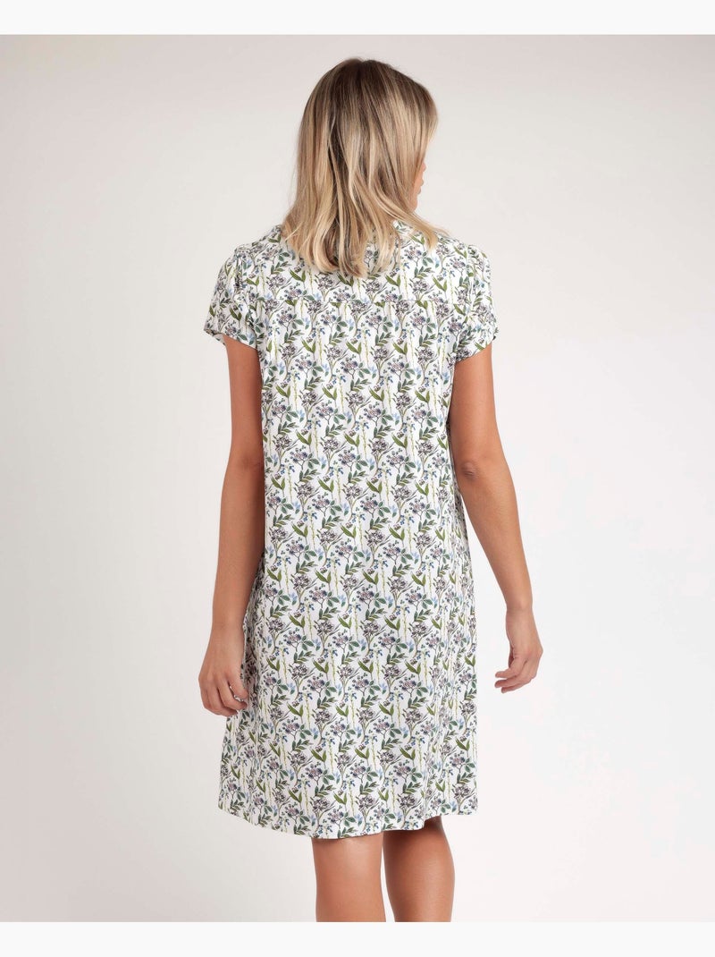 ADMAS GARDEN Camisola Manga Corta Dream Flowers para Mujer Malva - Kiabi
