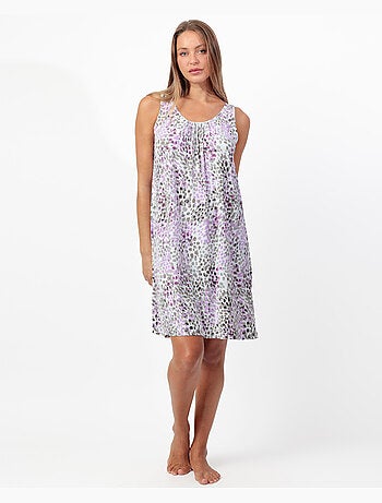 ADMAS GARDEN Camisola Sin mangas Animal Print Pink para Mujer