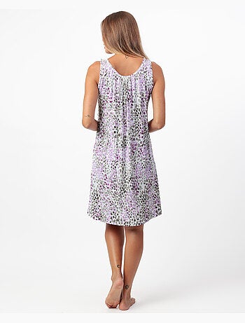 ADMAS GARDEN Camisola Sin mangas Animal Print Pink para Mujer