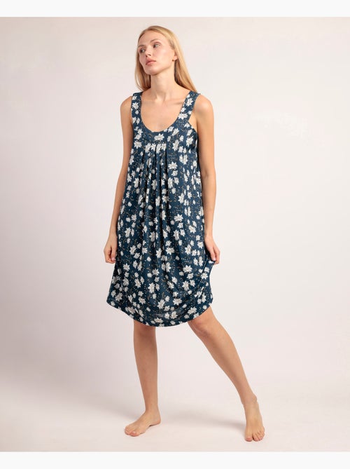 ADMAS GARDEN Camisola Sin mangas Navy Flowers para Mujer - Kiabi ADMAS GARDEN Camisola Sin mangas Navy Flowers para Mujer - Kiabi