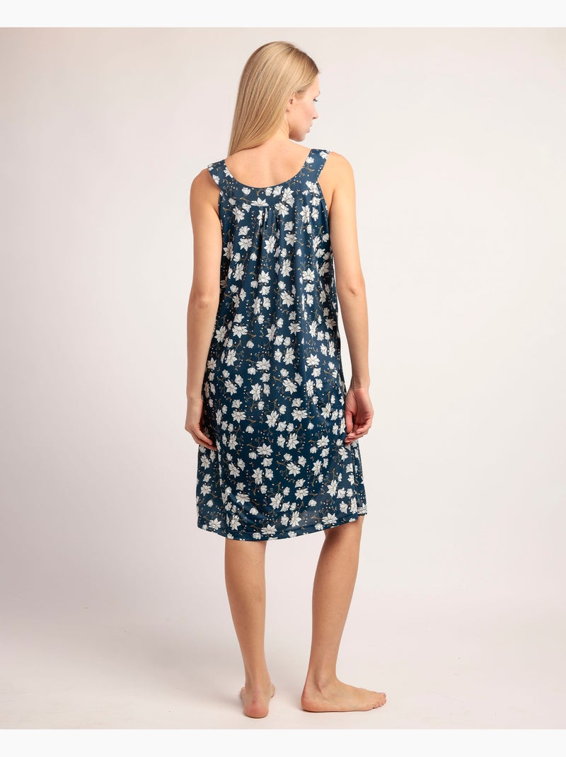 ADMAS GARDEN Camisola Sin mangas Navy Flowers para Mujer Azul marino - Kiabi