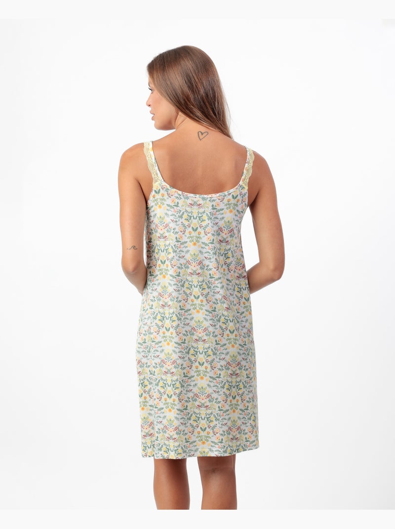 ADMAS GARDEN Camisola Sin mangas Yellow Garden para Mujer Azul Amarillo - Kiabi