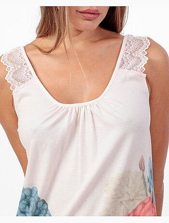 ADMAS GARDEN Camisola Tirantes Lace Square Garden para Mujer