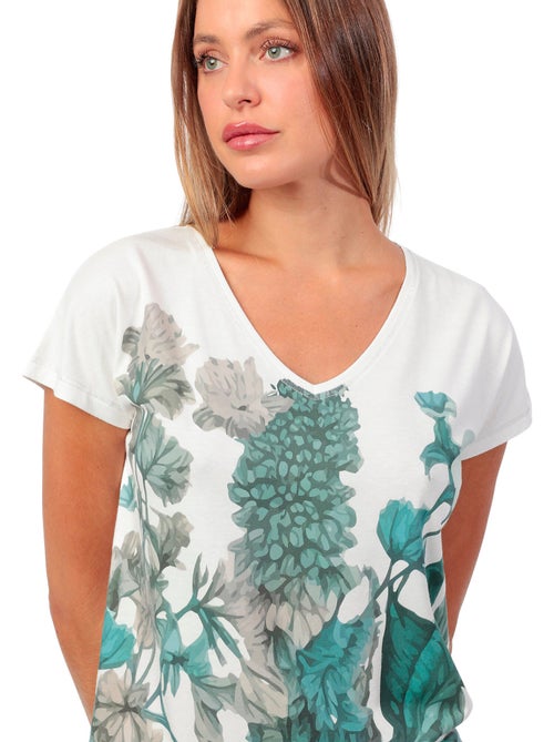 ADMAS GARDEN Pijama Manga Caída Mint Garden para Mujer - Kiabi