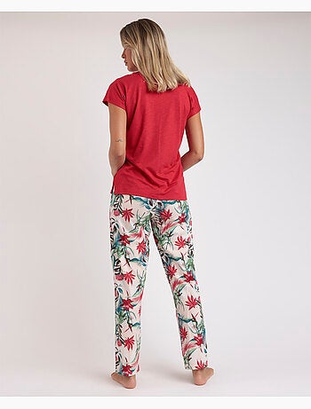 ADMAS GARDEN Pijama Manga Caída Tropical Spirit para Mujer