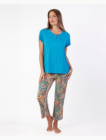 ADMAS GARDEN Pijama Manga Corta Garden Border para Mujer