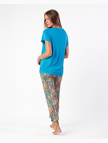 ADMAS GARDEN Pijama Manga Corta Garden Border para Mujer