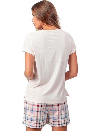 ADMAS GARDEN Pijama Manga Corta Square Garden para Mujer