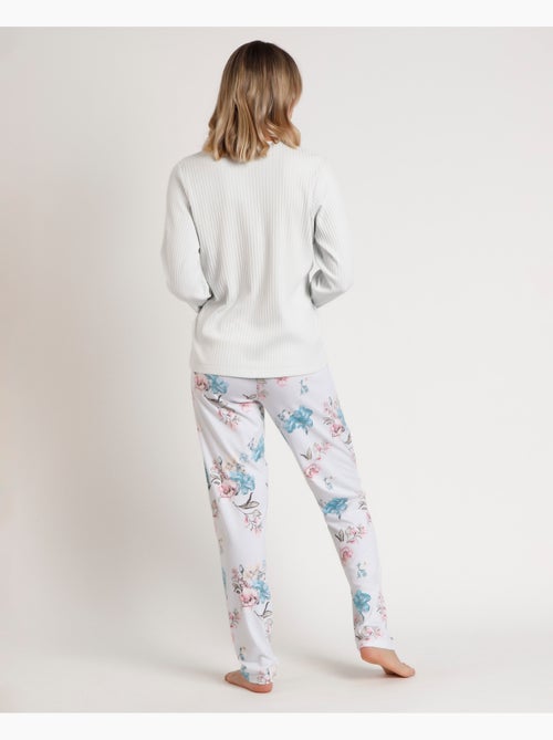 ADMAS GARDEN Pijama Manga Larga French Garden para Mujer - Kiabi ADMAS GARDEN Pijama Manga Larga French Garden para Mujer - Kiabi