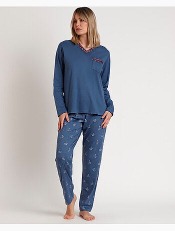 ADMAS GARDEN Pijama Manga Larga Let´s Get Lost para Mujer
