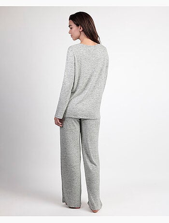 ADMAS GARDEN Pijama Manga Larga Punto Cretona para Mujer