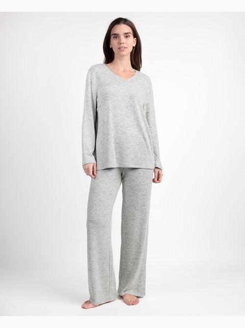 ADMAS GARDEN Pijama Manga Larga Punto Cretona para Mujer - Kiabi ADMAS GARDEN Pijama Manga Larga Punto Cretona para Mujer - Kiabi