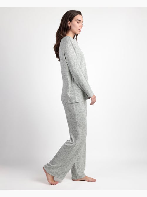 ADMAS GARDEN Pijama Manga Larga Punto Cretona para Mujer - Kiabi ADMAS GARDEN Pijama Manga Larga Punto Cretona para Mujer - Kiabi