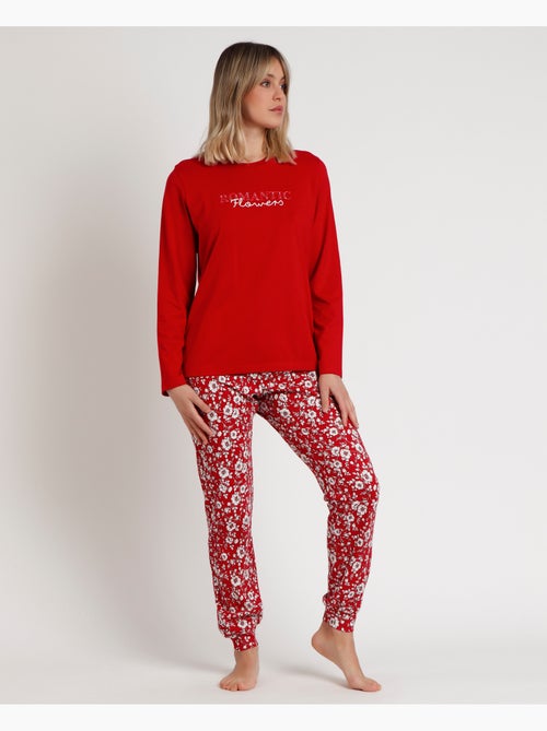 ADMAS GARDEN Pijama Manga Larga Romantic Winter para Mujer - Kiabi ADMAS GARDEN Pijama Manga Larga Romantic Winter para Mujer - Kiabi
