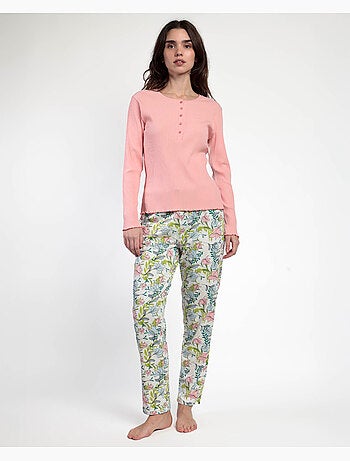 ADMAS GARDEN Pijama Manga Larga Tapeta Autumn Garden para Mujer