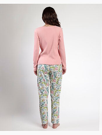 ADMAS GARDEN Pijama Manga Larga Tapeta Autumn Garden para Mujer