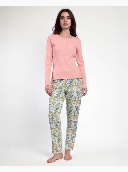 ADMAS GARDEN Pijama Manga Larga Tapeta Autumn Garden para Mujer - Kiabi ADMAS GARDEN Pijama Manga Larga Tapeta Autumn Garden para Mujer - Kiabi