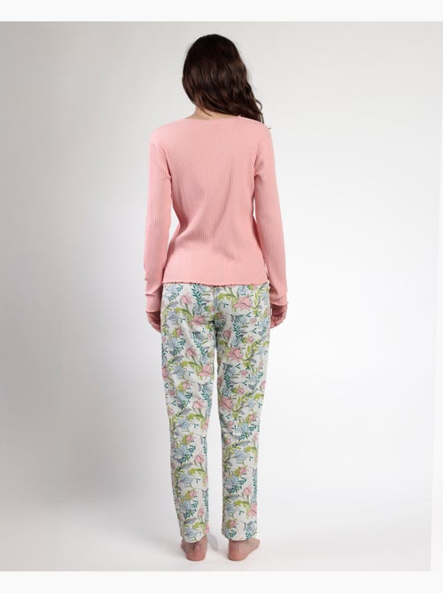 ADMAS GARDEN Pijama Manga Larga Tapeta Autumn Garden para Mujer - Kiabi ADMAS GARDEN Pijama Manga Larga Tapeta Autumn Garden para Mujer - Kiabi