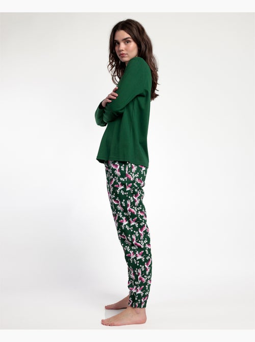 ADMAS GARDEN Pijama Manga Larga Wild Nature para Mujer - Kiabi ADMAS GARDEN Pijama Manga Larga Wild Nature para Mujer - Kiabi