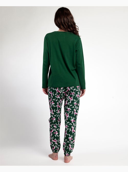 ADMAS GARDEN Pijama Manga Larga Wild Nature para Mujer - Kiabi ADMAS GARDEN Pijama Manga Larga Wild Nature para Mujer - Kiabi