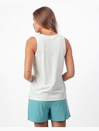 ADMAS GARDEN Pijama Sin mangas Mint Garden para Mujer