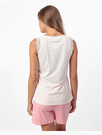 ADMAS GARDEN Pijama Sin mangas Square Garden para Mujer