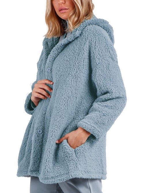 ADMAS HOME Bata Manga Larga Calentita Comfort Home para Mujer - Kiabi ADMAS HOME Bata Manga Larga Calentita Comfort Home para Mujer - Kiabi