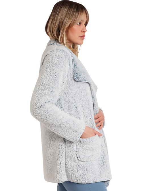 ADMAS HOME Bata Manga Larga Calentita Fluida para Mujer - Kiabi