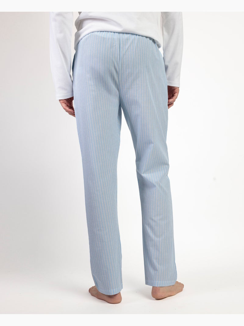 ADMAS HOME Pantalón Largo Popelín Home Compact para Hombre Azul - Kiabi