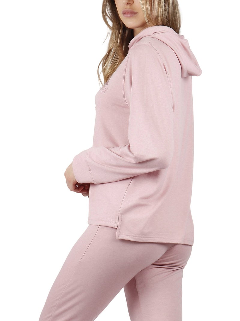 ADMAS HOME Pijama Capucha Manga Larga Make it Happen para Mujer Rosa - Kiabi