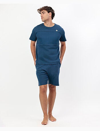 ADMAS HOME Pijama Manga Corta Honey Comb para Hombre