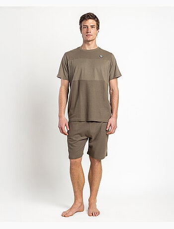 ADMAS HOME Pijama Manga Corta Honey Comb para Hombre