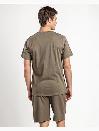 ADMAS HOME Pijama Manga Corta Honey Comb para Hombre