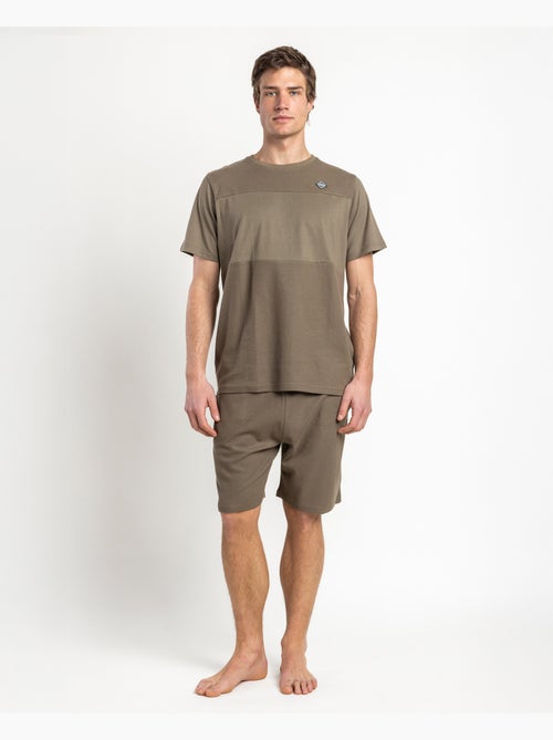 ADMAS HOME Pijama Manga Corta Honey Comb para Hombre - Kiabi