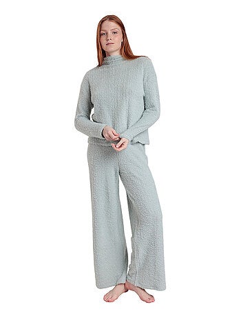 ADMAS HOME Pijama Manga Larga Furry para Mujer